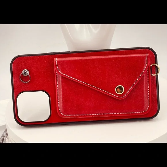 iPhone 12 Pro Leather Case with Card Slot - Picture 4 of 4